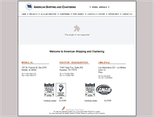 Tablet Screenshot of americanshipping.com